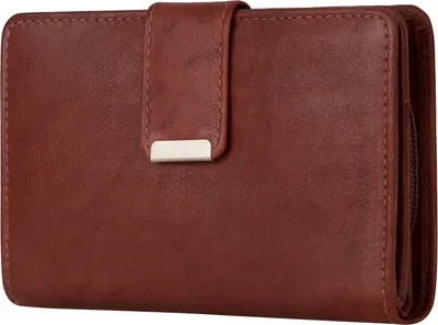 Produktbild von Money Maker RFID Damen Geldbörse Portemonnaie Geldbeutel Damenbörse Leder Braun.