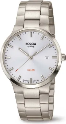 Produktbild von Boccia 3652-01 Herrenuhr Solar Titanium 39mm 5ATM