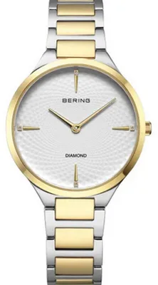 Produktbild von Bering Damenuhr Classic silber-gold glänzend 15634-714