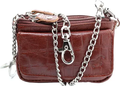 Produktbild von Safekeepers Schlüsseletui mit RFID Schütz - Schlüsselmappe - Schlüsseltasche - schlüsselmäppchen - Schlüsseletui Leder- Herren- Damen leder  – Kroko Braun