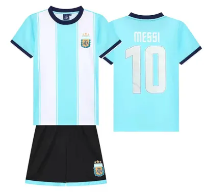 Produktbild von Messi Argentinien Fußball Trikot Set Heim - Kind - 128