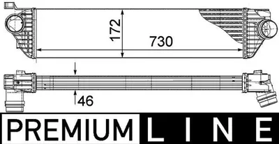 Image de MAHLE CI 386 000P : Radiateur de suralimentation pour RENAULT MASTER III fourgon (FV), modèle turbo