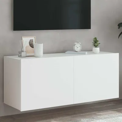 Obrázek produktu pro Maison Exclusive – TV skříňka s LED osvětlením, bílá, 100 x 35 x 41 cm