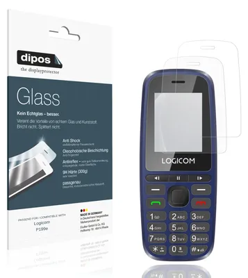 Immagine prodotto di 2x Pellicola Protettiva per Logicom P199e Protezione opaco Vetro Flessibile 9H dipos