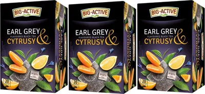Produktbild von Earl Grey Tee Zitrus 60 Teebeutel - loser Schwarztee - Schwarzer Tee Big-Active