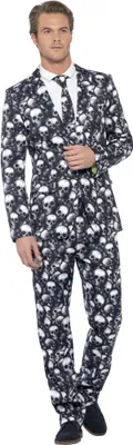 Obrázek produktu pro Smiffys - Pánský kostým "Stand Out" SM1168 (L Regular) (bílá/šedá)