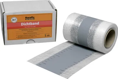 Produktbild von Dichtband vlieskaschiert, wasserdicht, flexibel, 120 mm breit, 5 m Rolle, für Innen und Außen