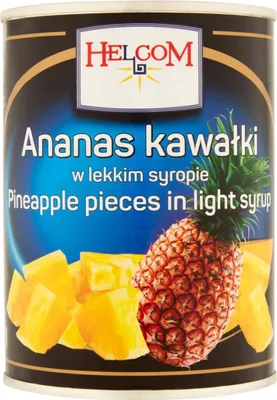 Produktbild von Helcom Ananasstücke in leichtem Sirup 565 g