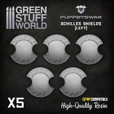 Imagen del producto de Puppetswar - Escudos de Aquiles, resina, 28/32 mm