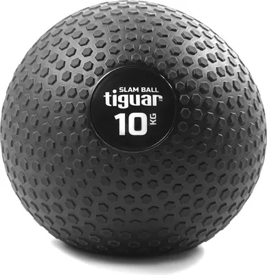 Produktbild von Tiguar Slam Ball 10 kg Robuster Trainingsball mit rutschfester Wabenstruktur, Ø 23 cm, gefüllt mit Sand, ideal für CrossFit, Functional Training und Bodyshaping