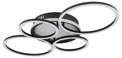 Immagine prodotto di Plafoneiera a LED, metallo, nero opaco, orientabile, L 72 cm