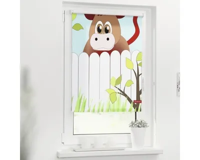 Obrázek produktu pro Roleta na okno Lichtblick bez vrtání Vůl Otto 80x150 cm včetně upínacích držáků