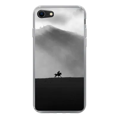 Produktbild von MuchoWow® Handyhülle Schutzhülle Hülle für iPhone SE 2020 Pferd - Licht - Berg Silikon Softcase Handy Hülle - Kartenbesitzer