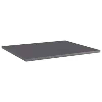 Zdjęcie produktu dla vidaXL Półki na książki 8 szt. Szary wysoki połysk 60x50x1,5 cm