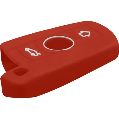 Produktbild von PhoneNatic Silikon Schlüssel Hülle kompatibel mit der BMW 3er E46 und 5er E60 3-Tasten Fernbedienung in rot Funkschlüssel 3-Key