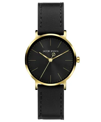 Produktbild von Jacob Jensen Timeless Nordic 175 Damenuhr Titan 32 mm schwarz