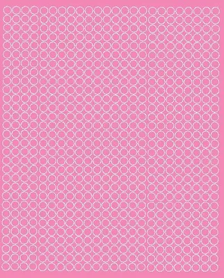 Produktbild von Runde Aufkleber, 7 mm Durchmesser, 720 Stück, rosa matt