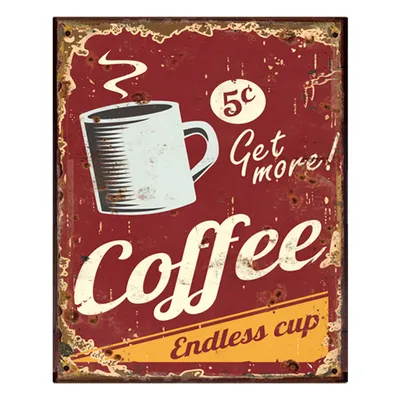 Produktbild von Clayre & Eef Textschild 25x33 cm Rot Eisen