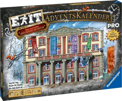 Produktbild von EXIT Adventskalender pro - Das verrückte Zeitreisemuseum Ravensburger 18958