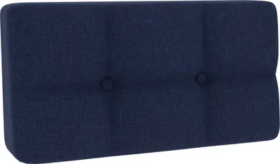 Image de Coussin pour palette, Coussin d'assise pour palette Dossier piqué PFG (Coussin d'angle 60x40, Bleu marine)