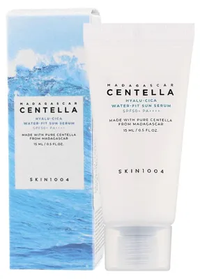 Imagen del producto de Skin1004 Sérum Solar Madagascar Centella, Water-Fit Hyalu-Cica, SPF 50, 15 ml