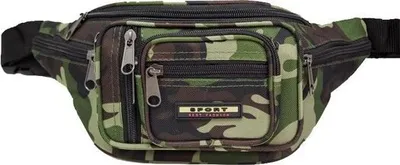 Produktbild von Bauchtasche Camouflage 8x Rv Fächer Gürteltasche Hüfttasche Tarnfarbe Army