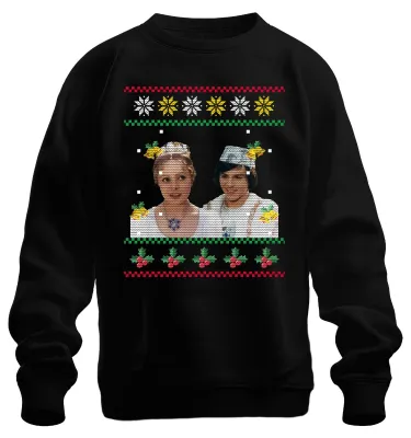Immagine prodotto di Tre nocciole per Cenerentola - Pullover unisex con maglione natalizio, nero, XL