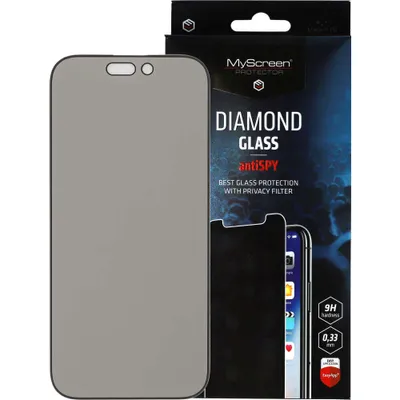 Obrázek produktu pro Soukromé sklo pro iPhone 16 Pro, MyScreen Diamond Glass antiSPY
