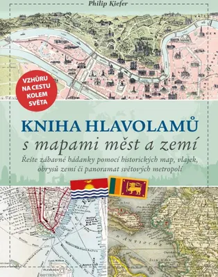 Produktbild von Kniha hlavolamů s mapami měst a zemí