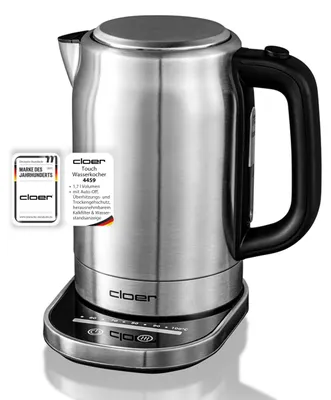 Productafbeelding van Cloer 4459, 1,7 liter, 2200 watt, zilverkleurig, roestvrij staal, verstelbare thermostaat, waterniveau-indicator