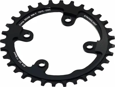 Produktbild von STRONGLIGHT 274653 Kettenblatt MTB Sram 1x11 für XX1 4-Arm 34Z mit Gewinde, schwarz (1 Stück)