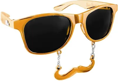 Produktbild von Partybrille Classic Gold für Karneval Mottoparty