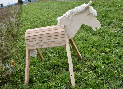 Produktbild von Gartenpferd "Sandy", Sitzhöhe 80cm