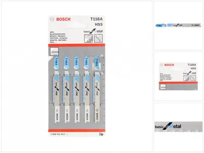 Obrázok produktu pre Bosch 5 pílových listov T 118 A