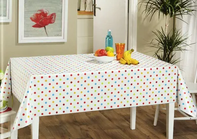 Produktbild von Melody Wachstuch Tischdecke 100 x 140 cm eckig Punkte bunt klein #6062-00