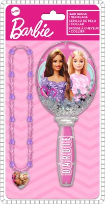 Image de Brosse à cheveux Barbie avec collier Hk50156