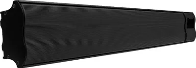 A black infrared heater is shown against a white background.