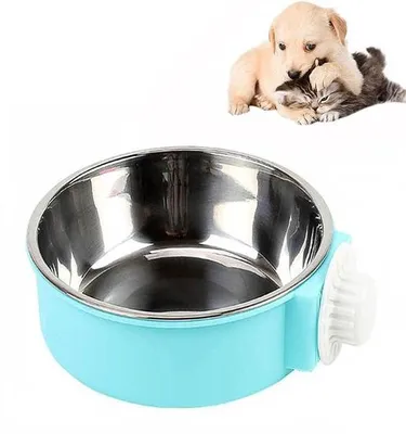 Image de Gamelle pour chien, en acier inoxydable, 400 ml, amovible