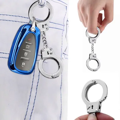 Produktbild von CHPN - Mini-Handschellen - Handschellen für den Schlüsselbund - Lustiger Schlüsselanhänger - Handschellen - Lustiger Anhänger - Geschenk
