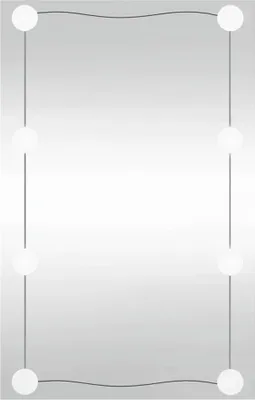 Obrázok produktu pre vidaXL Nástenné zrkadlo s LED svetlami 40x60 cm Obdĺžnikové sklo