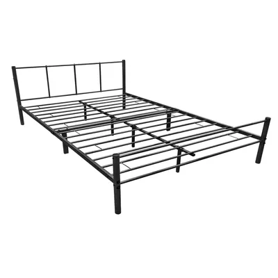 Produktbild von In And OutdoorMatch Stahlbett Neva - Bettgestell - Mit Lattenrost - 160x200 cm - Weiß - Modernes Design