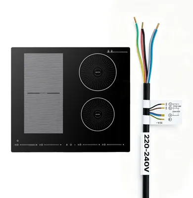 Obrázok produktu pre Indukčná varná doska s 4 zónami – vstavaná indukčná varná doska – 7200 W – 9 stupňov výkonu – LED dotykové ovládanie – sklenená keramická doska – detská poistka – vhodná do kuchyne a do obytných vozidiel