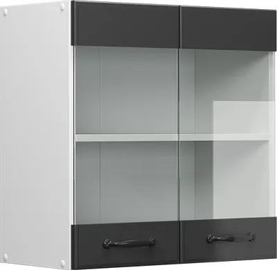 Produktbild von Küchenglasschrank Vicco R-Line Anthrazit Landhaus 60 cm, Model 37787