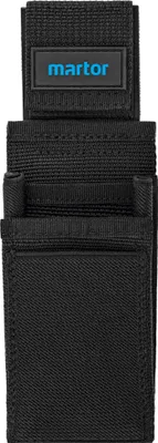 Produktbild von MARTOR GÜRTELTASCHE L Für Cuttermesser, Tasche Mit 5 Fächern Für Sicherheitsmesser/Stift/Schere, Mit Clip & Klettverschluss, Nylon, Schwarz