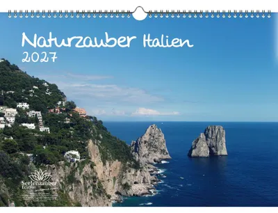 Produktbild von Naturzauber Italien DIN A3 Kalender für 2027 Rom Urlaub Strand Meer Mediterran Italien - Seelenzauber