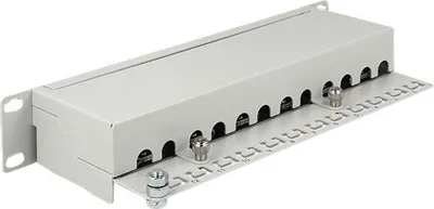 Produktbild von DELOCK 10" Patchpanel 12 Port Cat.6A grau