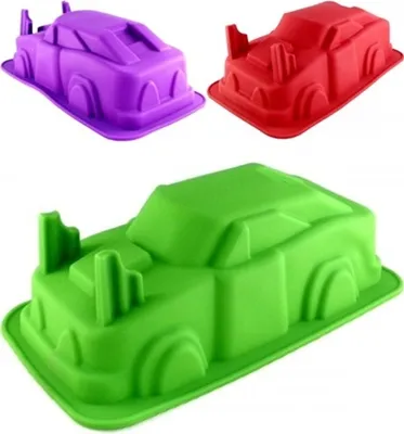 Produktbild von GKA XL 3D Silikon Backform Auto Silikonform Silikonbackform 30 cm Kuchenform Kuchenbackform Motivbackform