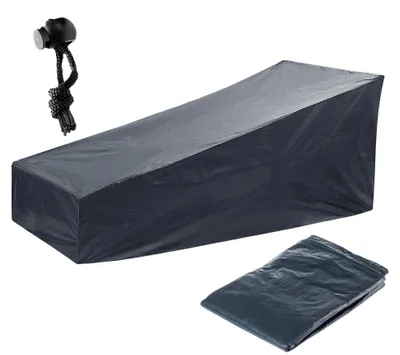 Image de Bâche de protection pour mobilier de jardin, 100 g/m², polyéthylène, 165 x 85 cm, haute imperméabilité, protection UV, facile à nettoyer