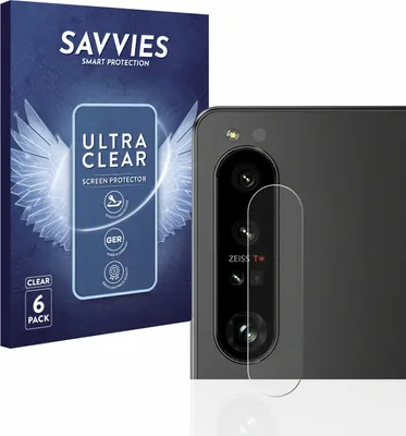 Produktbild von 6x Für Sony Xperia 1 IV (NUR Kameraschutz) Schutzfolie Savvies Displayschutz Display Schutz Folie Klar Transparent