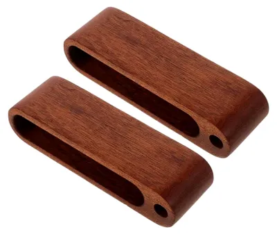 Produktbild von 2 Stück Visitenkartenhalter aus Holz für den Schreibtisch